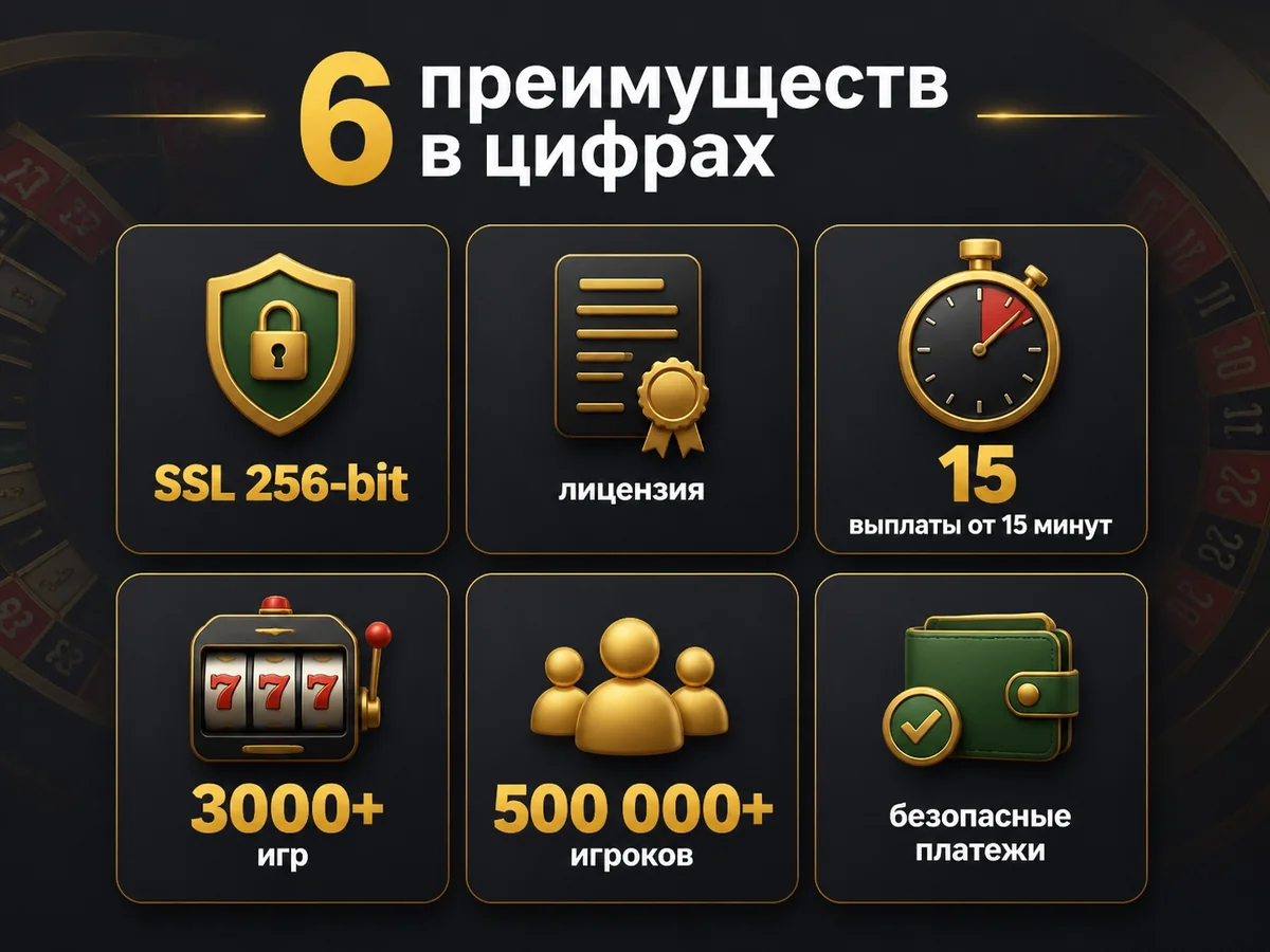 Инфографика: 6 преимуществ в цифрах